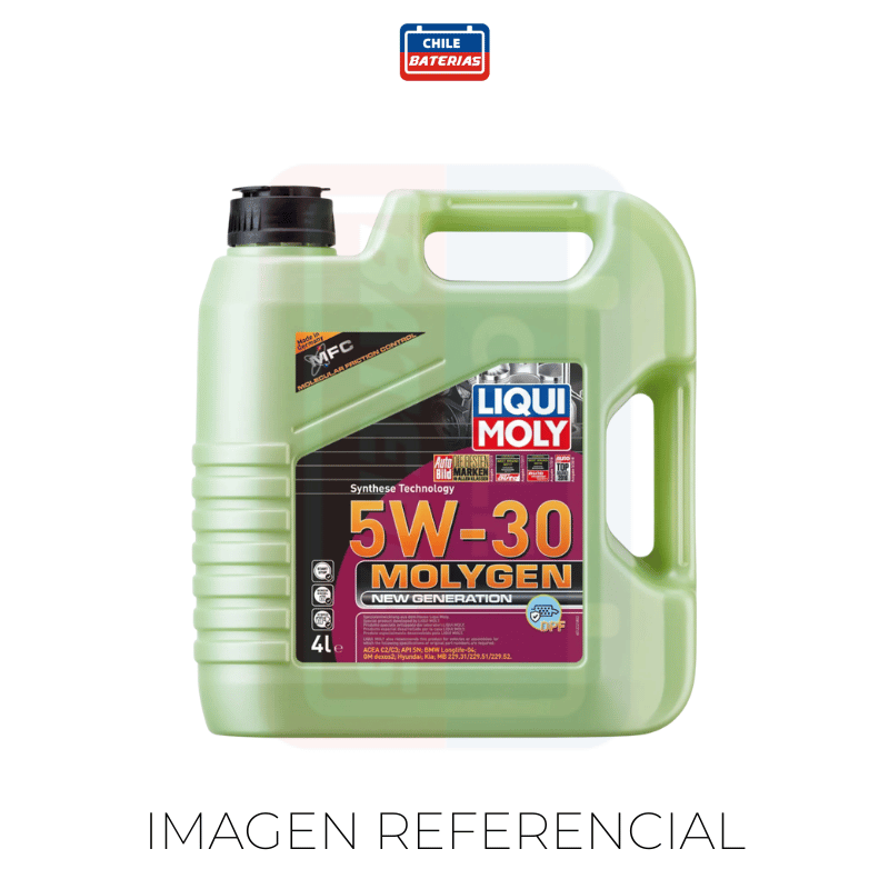 Viscosidad: 5W-30 Formato: 4 Litros Tecnología: Molygen (Color Verde) Normativa: ACEA C3 / API SN Uso: Especial para motores diésel con filtros DPF